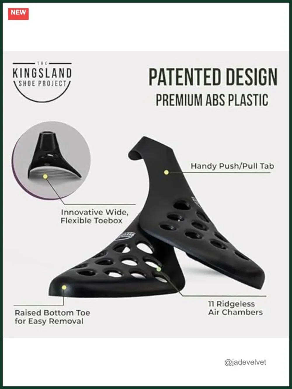 Shoe Trees for Sneakers & Shoes - Travel Shoe Trees - Large 10-Pack